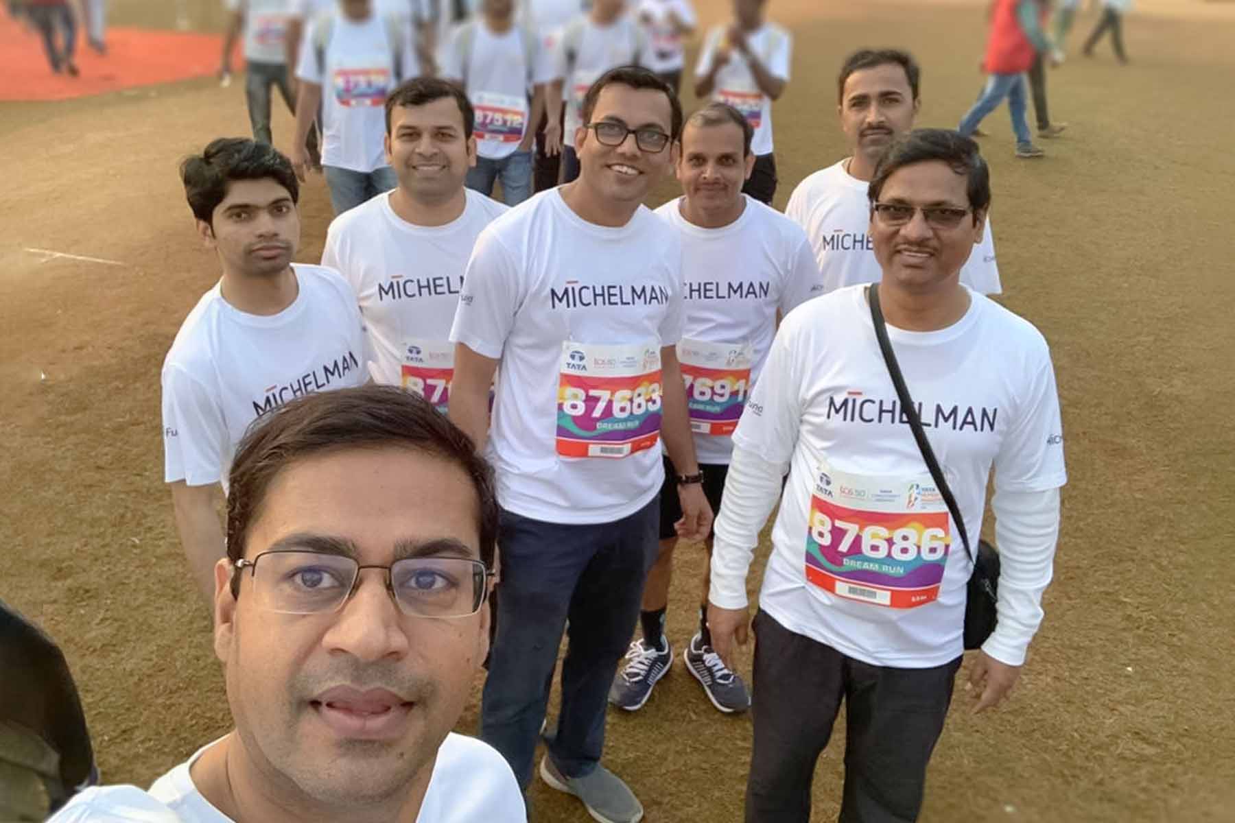 Michelman India at Mumbai Marathon, 2019